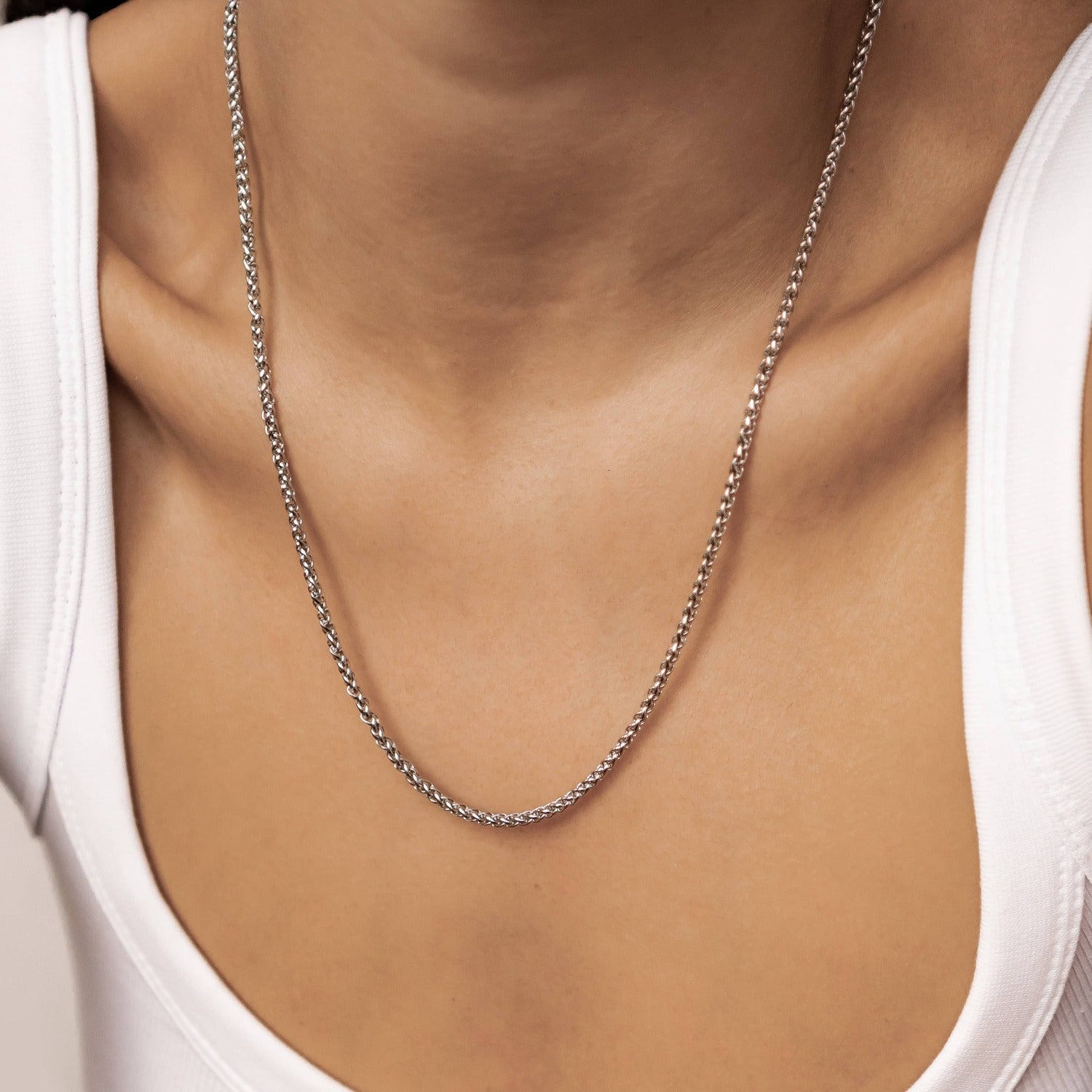 Wheat Chain Necklace Waterproof